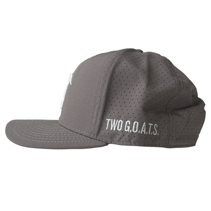 Two G.O.A.T.S. Performance Golf Hat - Gray