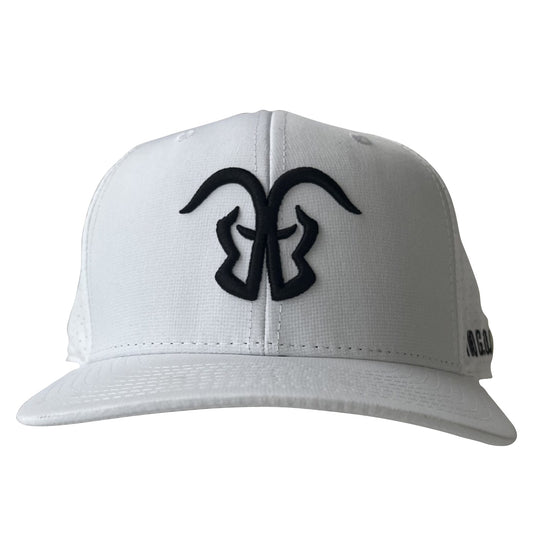 Two G.O.A.T.S. Performance Golf Hat - White