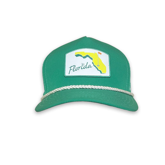 Florida Golf Adjustable Rope Hat - Green