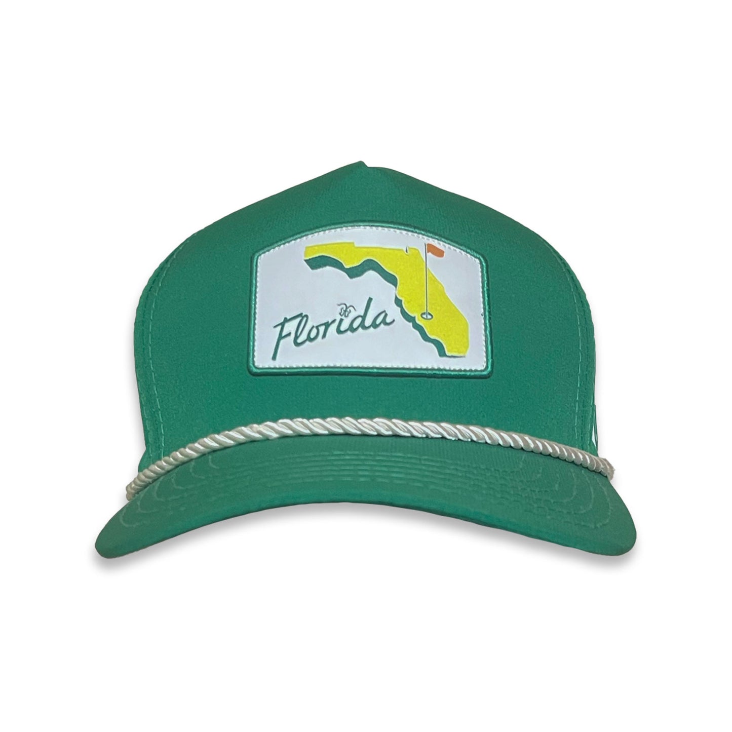 Florida Golf Adjustable Rope Hat - Green