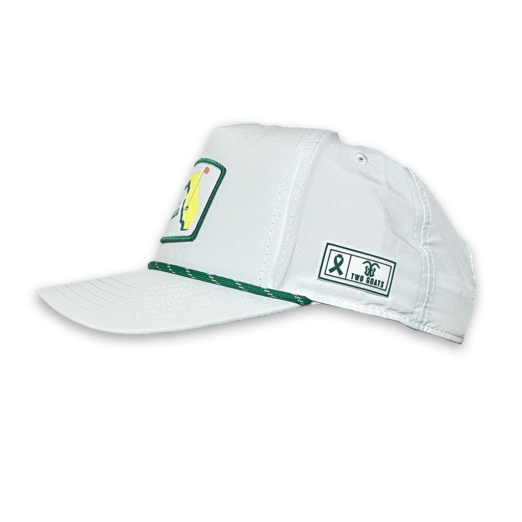 Florida Golf Adjustable Rope Hat - White