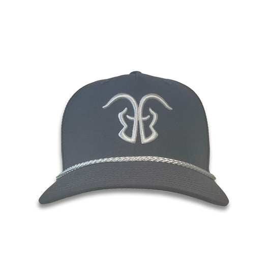 Two GOATS Logo Richardson 258 - Dark Gray